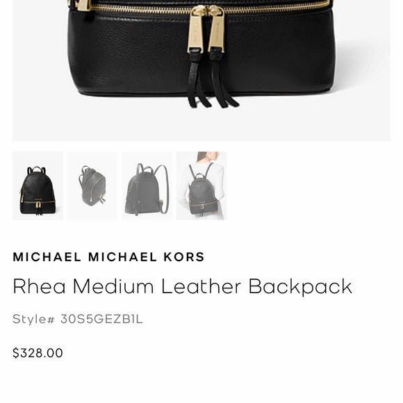 MICHAEL KORS RHEA BACKPACK brand new with dust bag - Picture 4 of 8